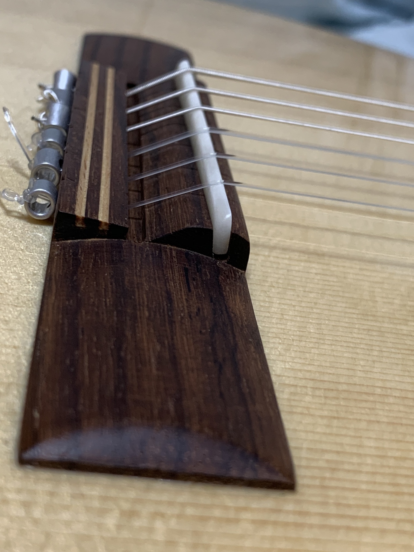 アコースティックギター用 オイル漬け牛骨製ブリッジサドル ナット